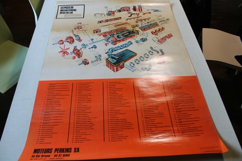 Affiche pieces moteur - affiche,