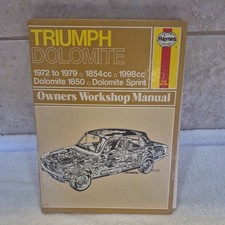 Haynes manual triumph dolomite, dolomite sprint 1972 to 1079