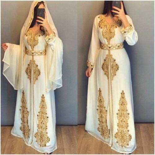 Robe blanche abaya - robe,