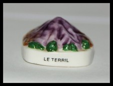 FÈVES DE COLLECTION  "LE TERRIL DANS LA MINE". B.P.