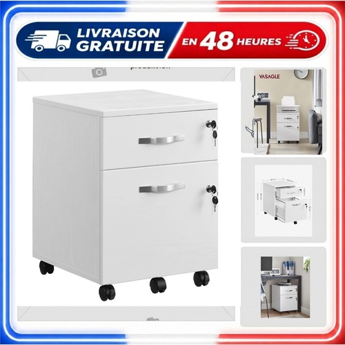 Caisson bureau vasagle - caisson, à