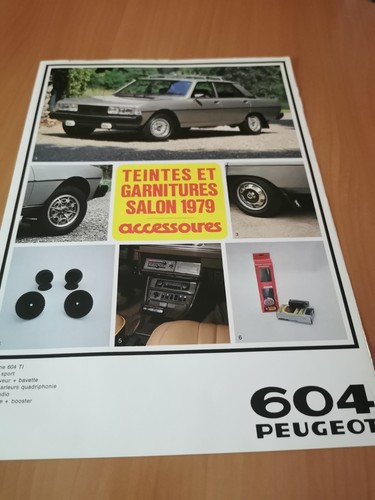 Catalogue brochure peugeot 604 - catalogue,