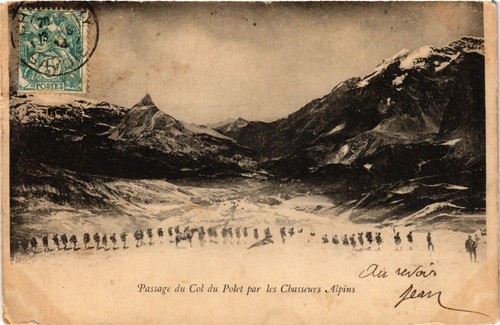 Cpa passage col - du, polet
