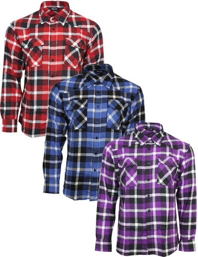 Relco hommes brossé flanelle - brossé,