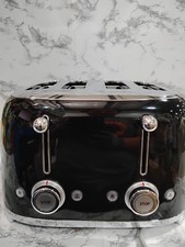 Smeg 50's Style Retro Aesthetic, 4 Slice Toaster, TSF03BLUS, Black. No box