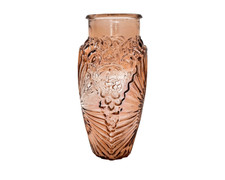 Vase en verre moulé décor