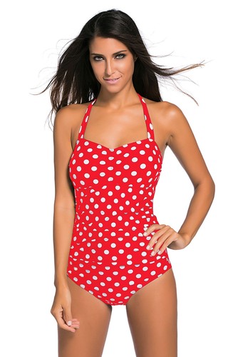 Maillot bain pièce rouge - de,
