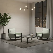 Fauteuils Vintage Black and