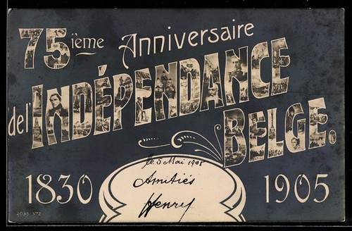 Cpa 75ième anniversaire - cpa,