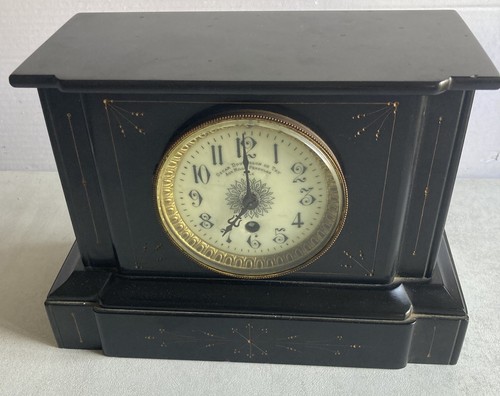 Horloge appui ancien - ancien, marbre