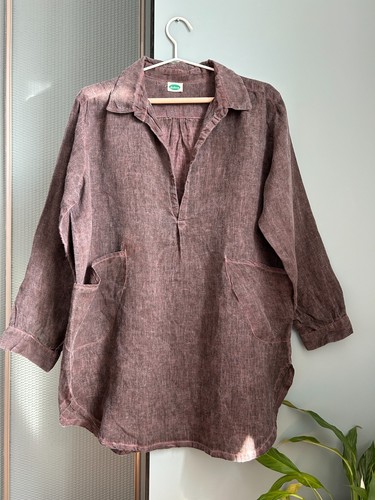 Robe tunique vintage - , lin