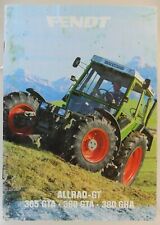  prospectus brochure FENDT ALLRAD-GT 365 GTA 380 GTA 380 GHA tractor
