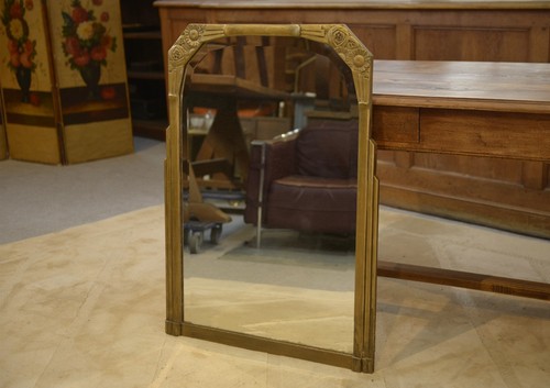 Miroir art déco verre - miroir,