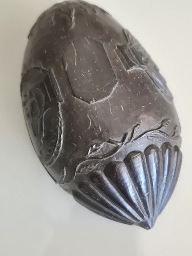 Noix coco sculptée 19ème - noix,