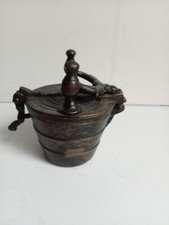 poids en bronze ancien hauteur 11 cm diamètre 9 cm 650gr, exellent état