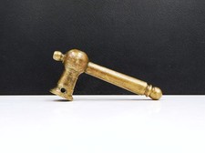 ▨  9X9mm,Ancienne Poignée Béquille de Porte en Bronze, XIX, Époque Empire