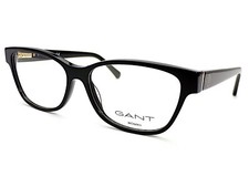 Monture De Lunettes Gant Brillante Noire Et Or Pour Femmes 54Mm
