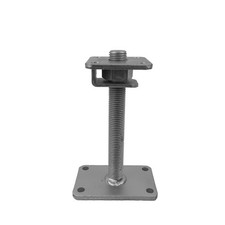 GeZu Impex Support Poteau 100x100 mm Hauteur Réglable Galvanisé à chaud Bois