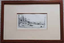 CHARLES MERYON - La passerelle du pont au change après l'incendie de 1621