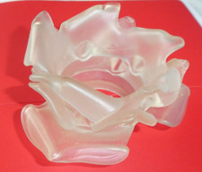 TULIP GLASS PASTE SHAPED WHITE ROSE PETALS SCONCE CHANDELIER LAMP (1