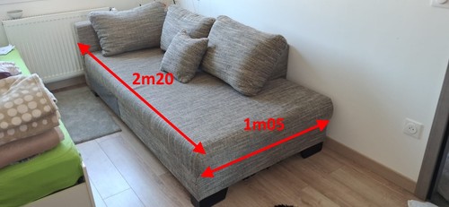 Canapé angle convertible - d'angle,