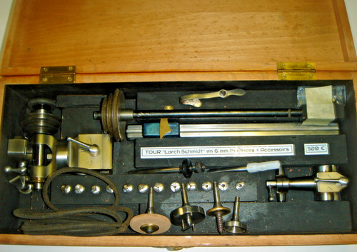 Ancien tour horloger - tour, d'horloger