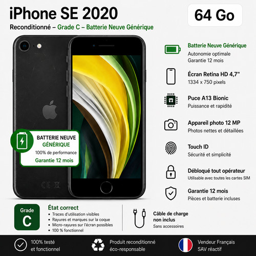 Grade neuve apple - +,