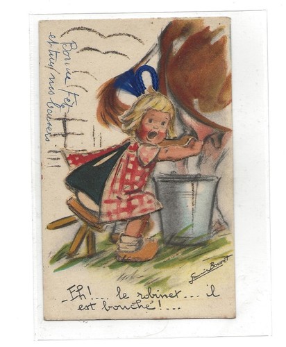 Carte postale germaine bouret - carte,