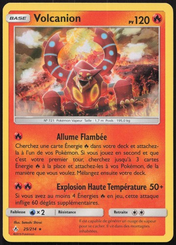 Carte pokémon volcanion - pokémon,