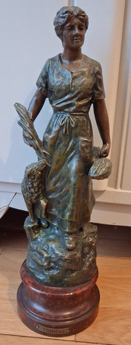 Sculpture ancienne régule - sculpture,