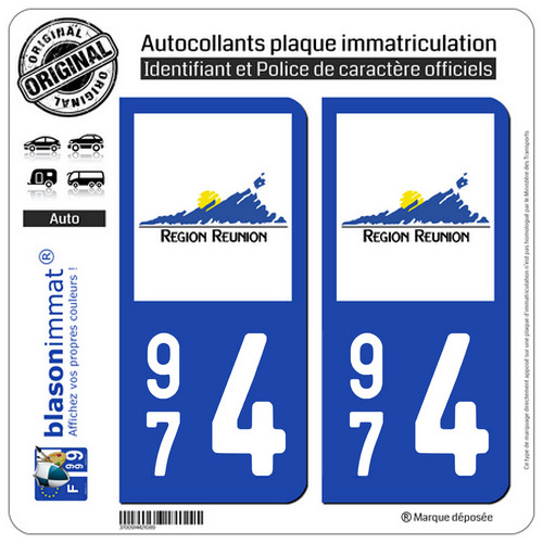 Stickers autocollant plaque - 2,