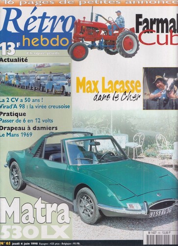 Retro hebdo farmall cub - n°65,