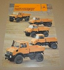 Mercedes Benz Unimog Program Range Truck Brochure Prospekt 1178 NL