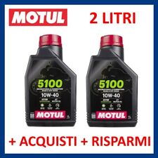Motul 5100 SAE 10w40 Semi-Synthetic 2 Liter Motorcycle Scooter Quad 4 Stroke Engine Oil