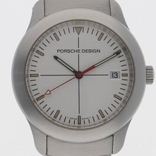 Montre pour homme Eterna Porsche Design 6601.41 bracelet à cadran blanc à quartz
