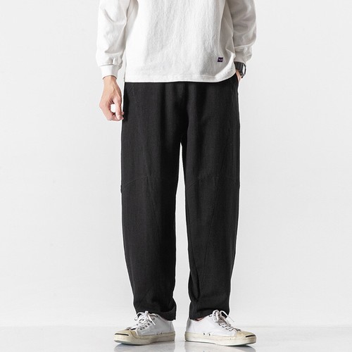 Hommes lin mélange pantalon - hommes,