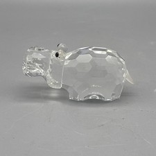 Swarovski Figurine Crystal Large Hippo Retired African Wildlife Adi Stocker 2.6”