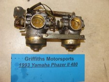 1993 YAMAHA PHAZER 2 II PZ480 oem original MIKUNI carbs carburetors rack
