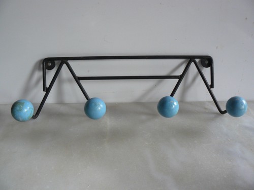 Ancien porte manteau - porte, boules