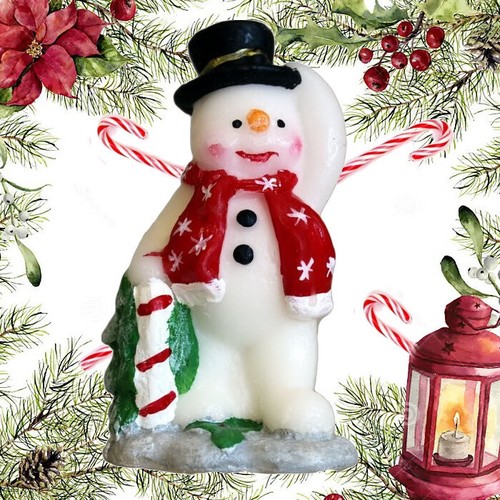 Bougies noël bonhomme de - bougies,
