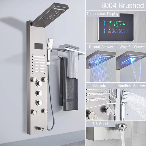 Panneau douche led avec - douche,