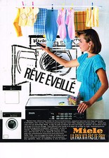 ADVERTISING 034 1986 MIELE washer dry linen