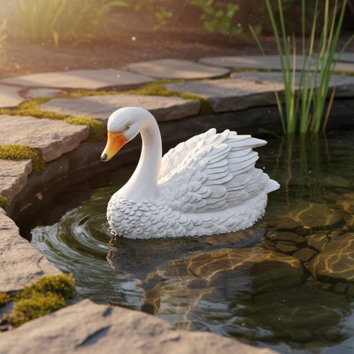 Cygne flottant décoratif - flottant,