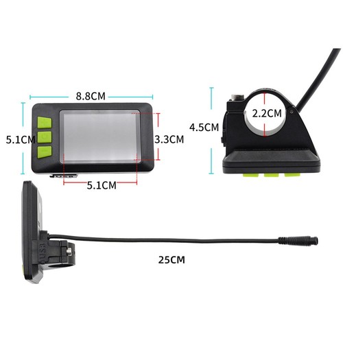Compteur vitesse lcd pour - de,