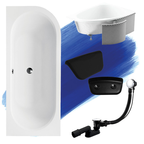 Baignoire angle avita - baignoire, d'angle
