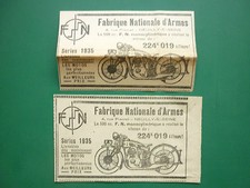 1935 PUB FN NATIONAL ARMS FACTORY HERSTAL MOTORCYCLE 500CC MOTORCYCLE ORIGINAL AD