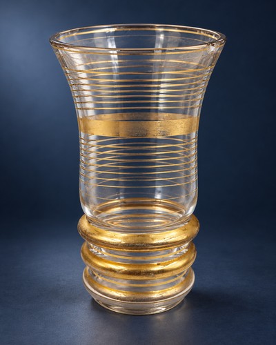 Vase vintage verre transparent - vintage,