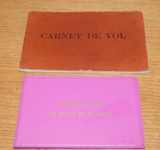vintage LOT CARNET de VOL