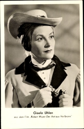 Postcard actress gisela uhlen - gisela,