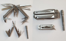 ? Leatherman Wave + Multi Tool Micra Keychain Bit Driver Extender Not Used Set